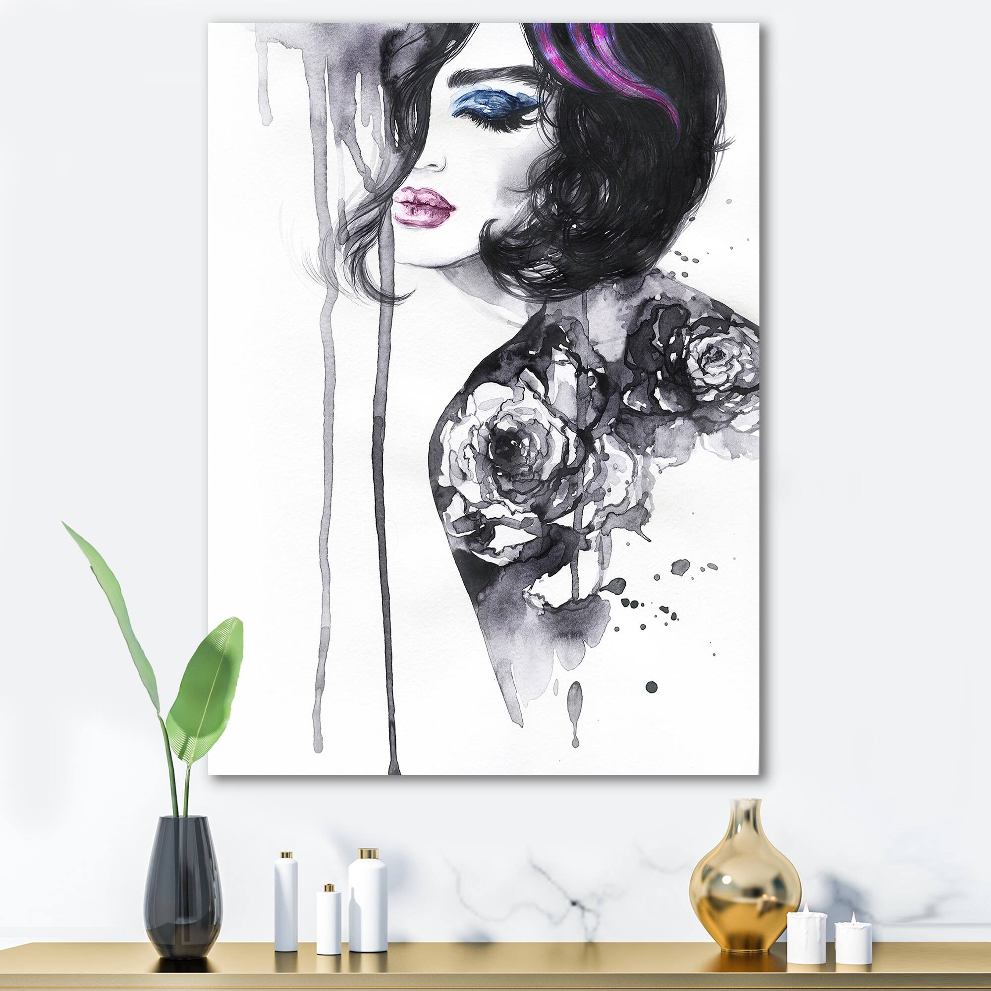 Designart - Painting Female Portrait